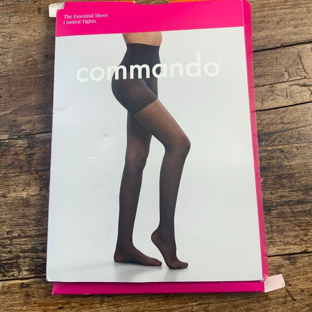 Commando Essential Sheer Control Tights Size Large - image 1